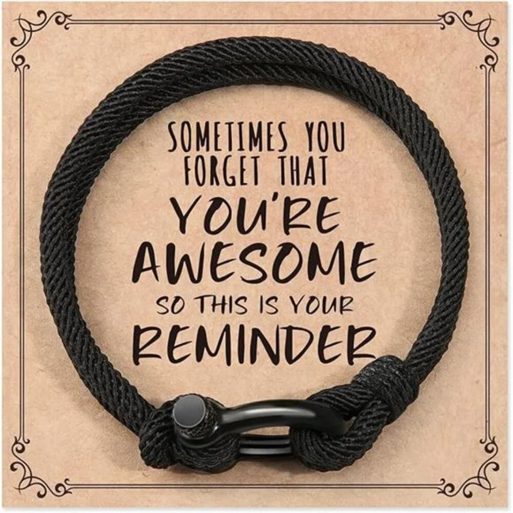 Bracelets Gifts for Men Teen Boys, Sometimes You Forget You're Awesome